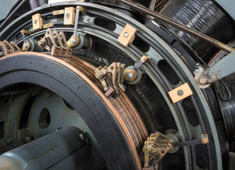 detail of a historic electric engine