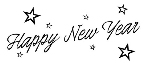 Życzenia Szczęśliwego Nowego Roku 2020 lub 2021 napisane na ładnym tle. Projekt karty szczęśliwego nowego roku. Ilustracji wektorowych EPS © photoidea