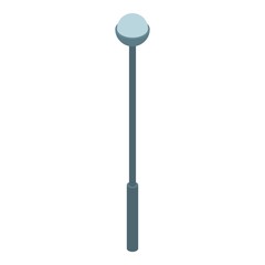Park street light icon. Isometric of park street light vector icon for web design isolated on white background
