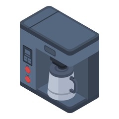 Coffee machine icon. Isometric of coffee machine vector icon for web design isolated on white background