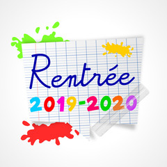 rentrée scolaire 2019 - 2020