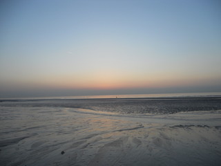 #Sunset #Coucher de soleil #Sable #Mer #France #Dieppe