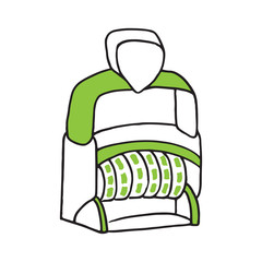 Hand drawn Doodle Dater Stamp icon