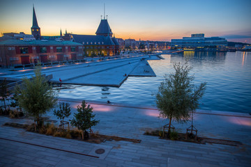 Old Custom House (Toldkammer, Toldboden) at Night - Aarhus, Denmark