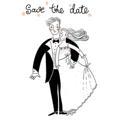 Save The Date Wedding Couple