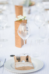 Décoration de table de mariage