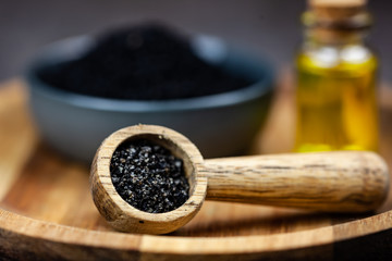 Natural remedies - black seed close up