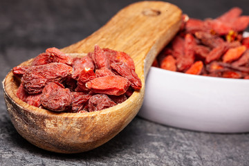 Natural remedies - goji berries close up