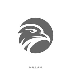 Eagle logo design template vector. Head Eagle concept icon