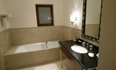 interior of modern bathroom - 242199790