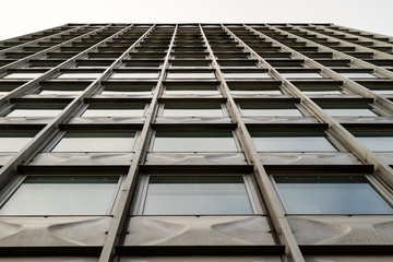 Obraz premium Look at the skyscraper from below