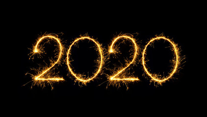 Happy New Year 2020 - obrazy, fototapety, plakaty