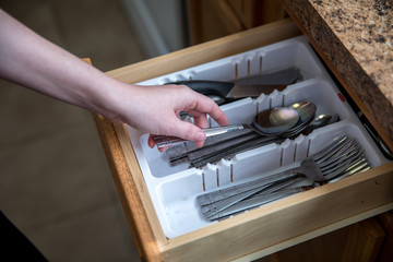 Young woman in kitchen
