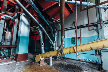 Abandoned flour milling factory