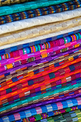 Colourful Fabrics at the Artisan Market