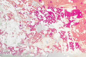 Obraz na płótnie Canvas hardboard stained with white and coral and pink paint. abctract