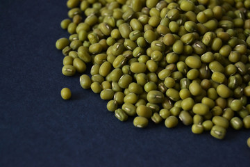 Mung bean fresh raw organic vegan food. 