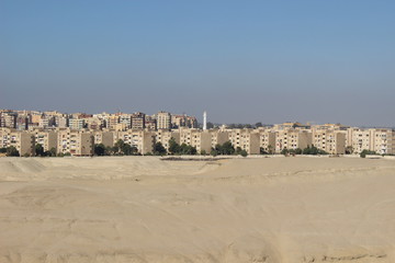 view of city at the sues canal