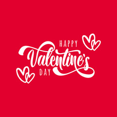 Fototapeta na wymiar happy valentines day card. Love design. Gift card. Red banner. Vector Illustration. 