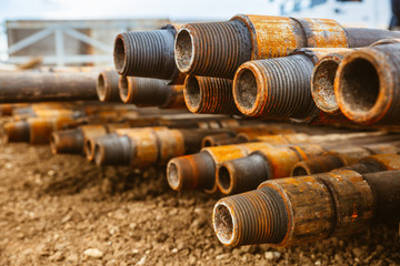 Drill pipe of oil drilling platforms