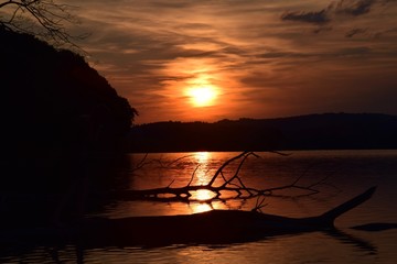 Sonnenuntergang am Mindelsee