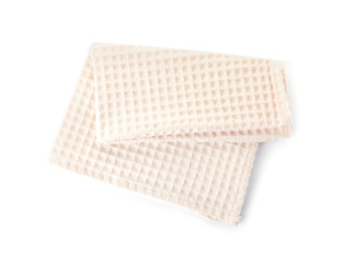 Waffle napkin for table setting on white background