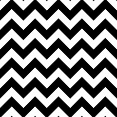 Black and White Chevron Seamless Pattern - Bold and graphic black and white zig zag or chevron seamless pattern