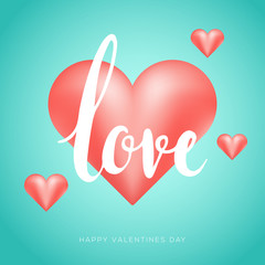 happy valentines day card. Love design. Gift  card.  Vector Illustration. 