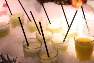 Smoothies on ice