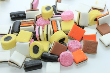 pile of liquorice allsorts