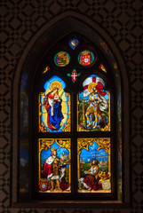 Stained Glass Window in Pena Palace Chapel