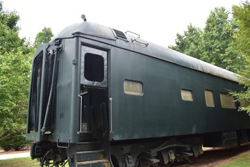 Fototapeta premium old train on railway