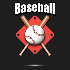 Baseball logo design template