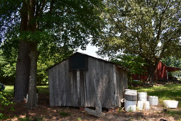 old wooden house