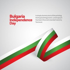 Bulgaria Independence Day Vector Template Design Illustration