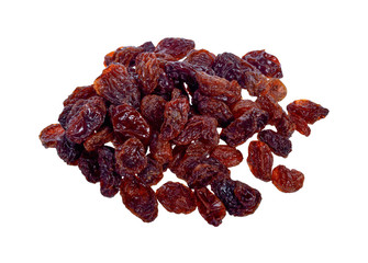 Dried raisins isolate on white background. with clipping paths.