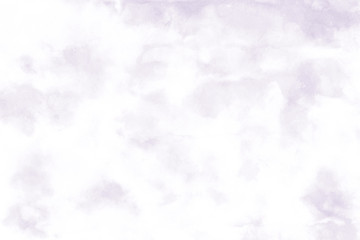 Violet ink and watercolor textures on white paper background. Paint leaks and ombre effects. Hand painted abstract image.