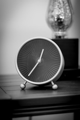 black and white clock vintage