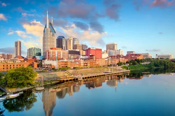 Selbstklebende Fototapeten Skyline von Nashville, Tennessee © f11photo