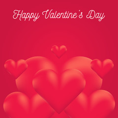 Fototapeta na wymiar happy valentines day card. Love design. Gift card. Vector Illustration. 