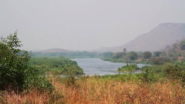 River Nile south Sudan Beautiful shot of River Nile in south Sudan