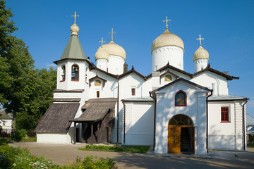 The Church of Philip the Apostle and Nicholas the Wonderworker on a sunny July afternoon. Veliky Novgorod, Russia