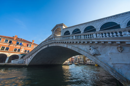 Realto bridge venice on the grand canal