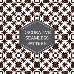 Batik Seamless Decorative Pattern Background
