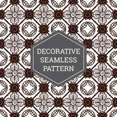 Batik Seamless Decorative Pattern Background