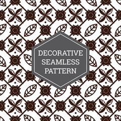Batik Seamless Decorative Pattern Background