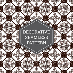 Batik Seamless Decorative Pattern Background