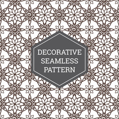 Batik Seamless Decorative Pattern Background