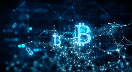 Cryptocurrency background concept