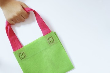 Campaign to use cloth bags instead of plastic bags. Use cloth bags instead of plastic bags for the environment.
